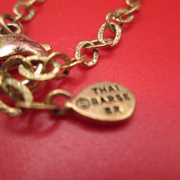 Barse Genuine Orange Sponge Coral Charm Pendant Necklace - Picture 4 of 4